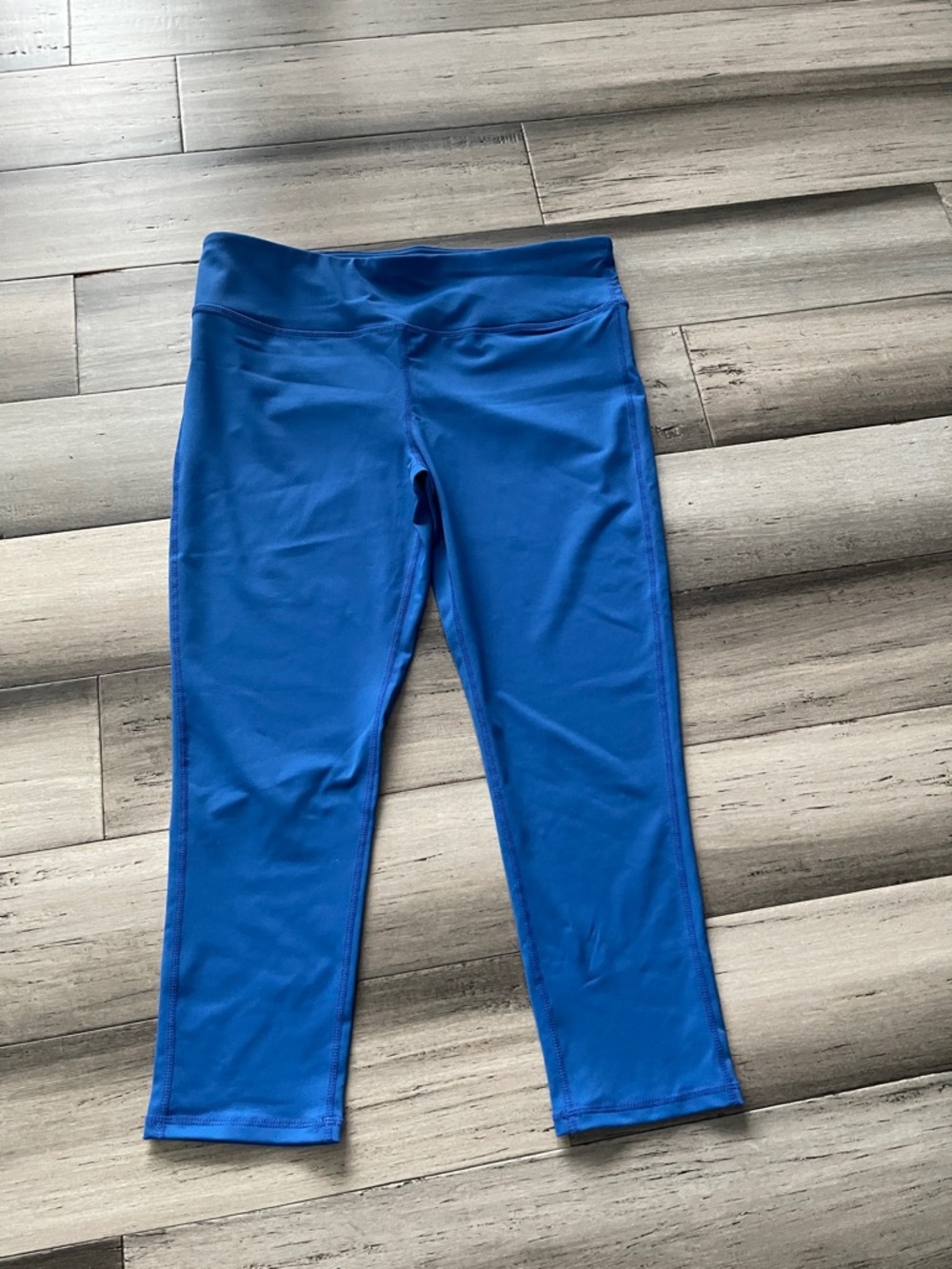 Oalka Women Pants Workout Running Leggings Blue Size XL